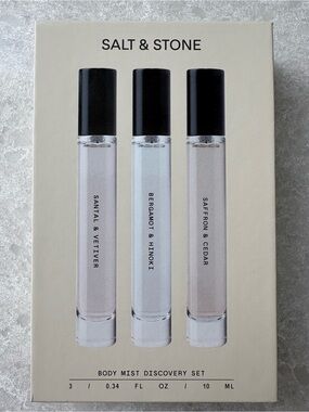 Salt & Stone Body Mist Discovery Set — Neutral Cream Trio